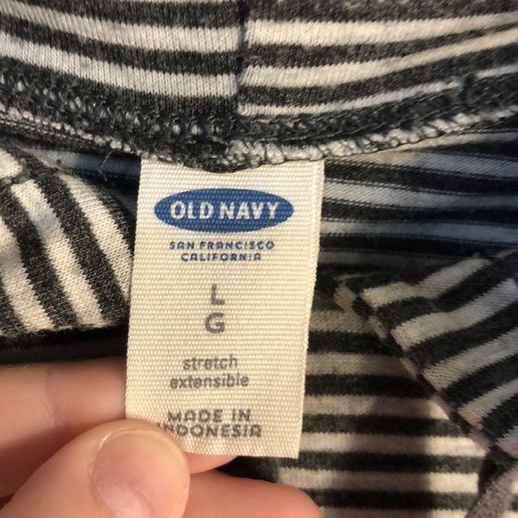 Old Navy Navy/White Striped Hoodie (L) - Picture 2 of 6
